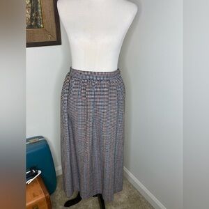 Summit Sportwear Wool Plaid Lined Skirt, Made in Greece, Sz 10